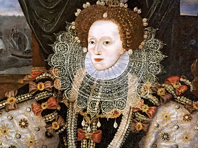 A portrait of Elizabeth Tudor